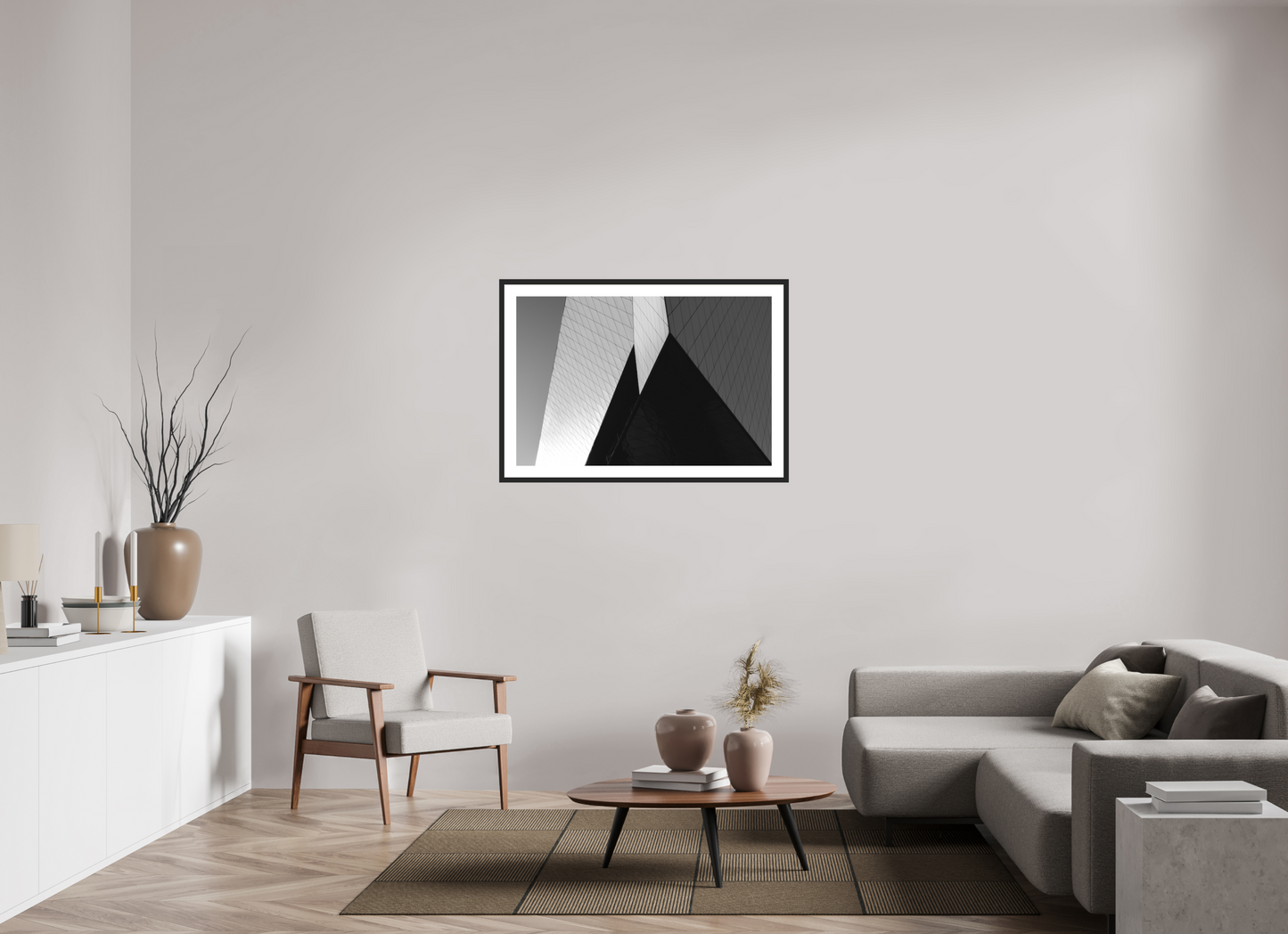 Triangles II - Black and White Architectural Photography - Gallery-Quality Premium Print