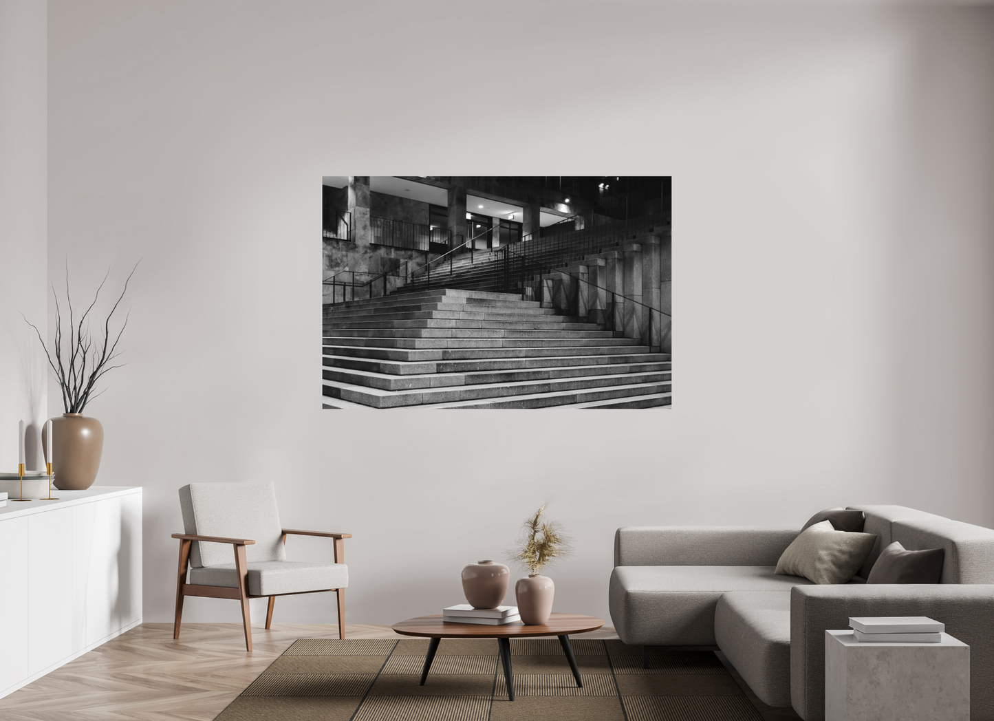 Fold - Schwarzweiß-Architekturfotografie - Hochwertiger Abzug in Galeriequalität