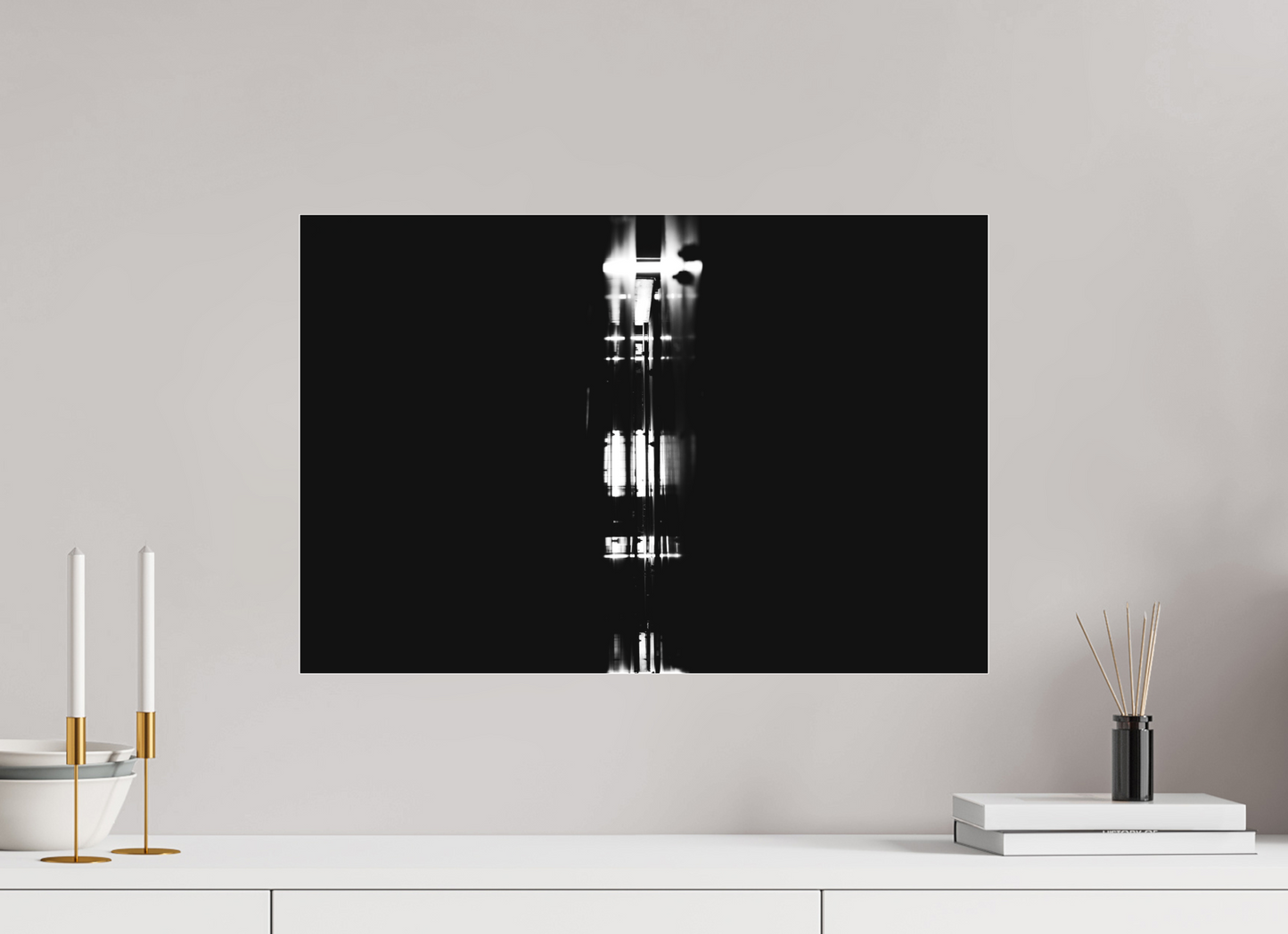 Slit - Abstract Black and White Fine Art Photography Print