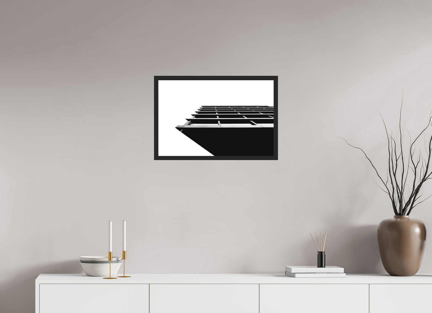 Protrusion - Black and White Architectural Photography - Gallery-Quality Premium Print