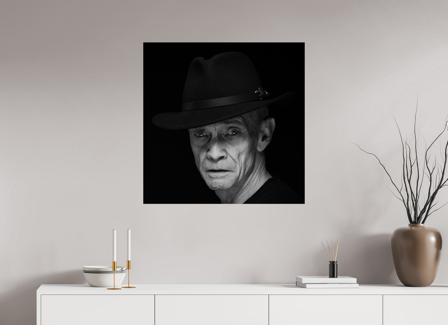 Showdown - Schwarzweiß-Fotografie, Portrait - Hochwertiger Abzug in Galeriequalität