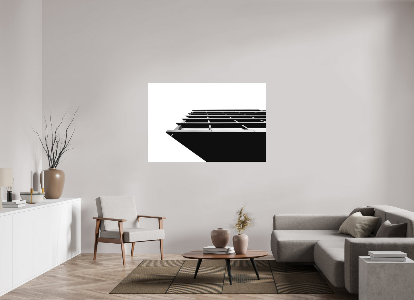Protrusion - Black and White Architectural Photography - Gallery-Quality Premium Print