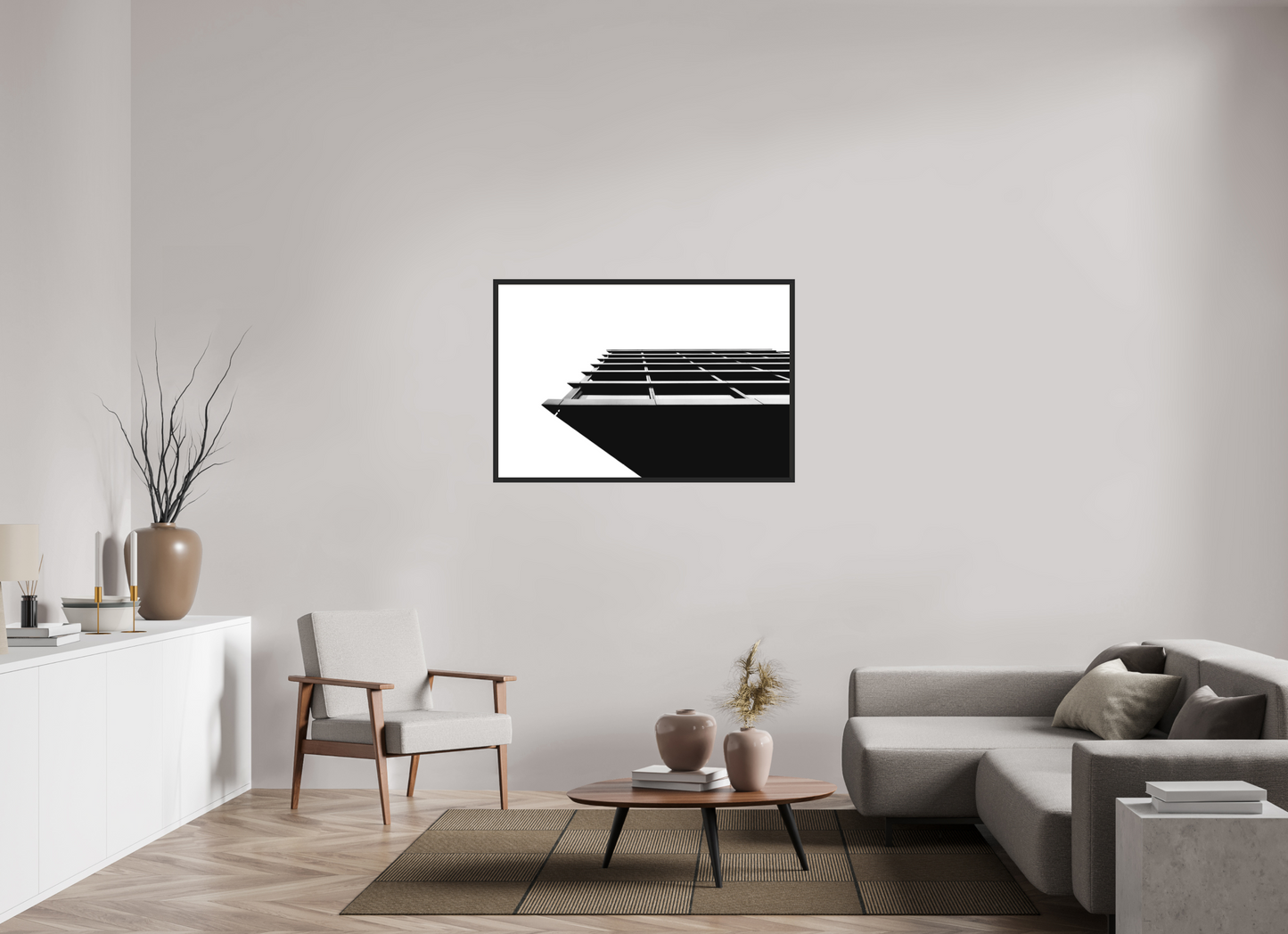 Protrusion - Black and White Architectural Photography - Gallery-Quality Premium Print